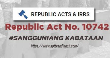 sangguniang kabataan tagalog|Republic Act No. 10742 .